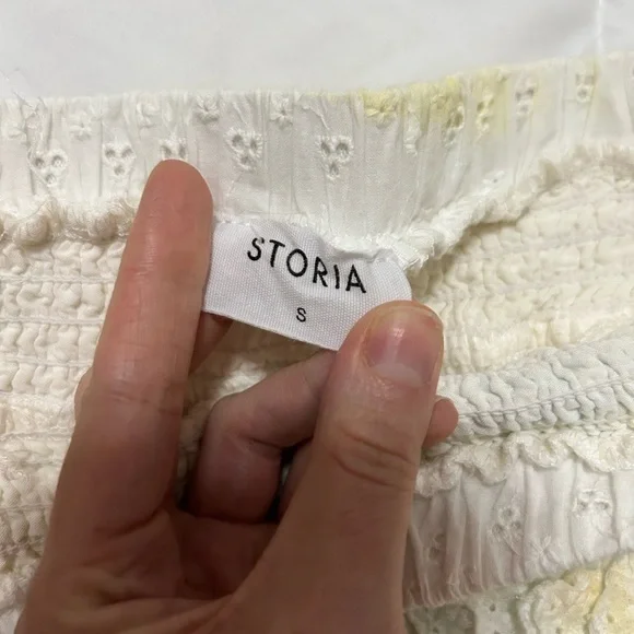 STORIA two piece ruffled tank and skirt set 
Rainbow tie dye eyelet skirt set - Picture 3 of 9